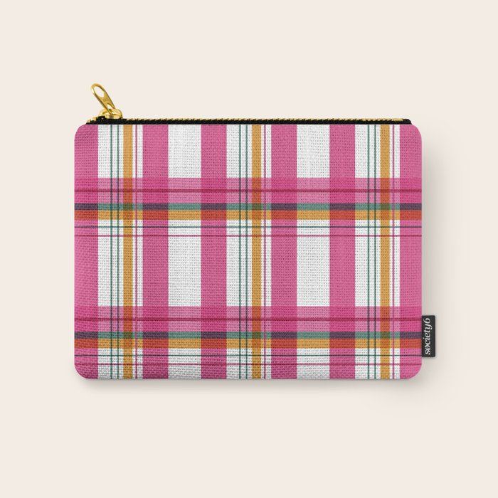 Cheerful Checkered Pattern Carry All Pouch Gallery Image 1