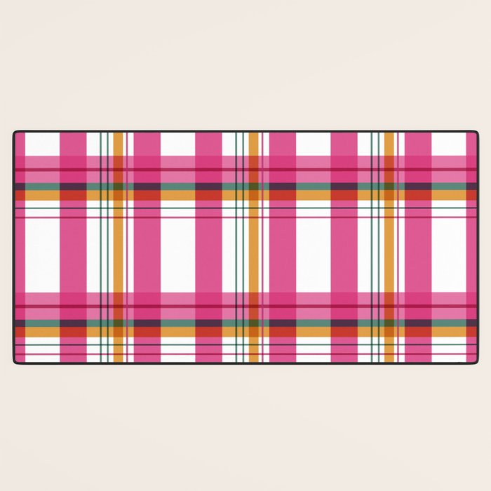 Cheerful Checkered Pattern Desk Mat Gallery Image 3