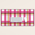 Cheerful Checkered Pattern Desk Mat Gallery Image 1