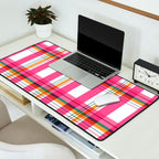 Cheerful Checkered Pattern Desk Mat Gallery Image 2