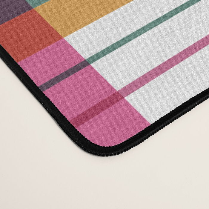 Cheerful Checkered Pattern Desk Mat Gallery Image 4