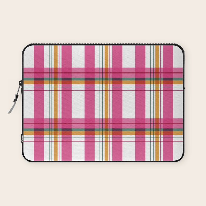 Cheerful Checkered Pattern Laptop Sleeve Gallery Image 1