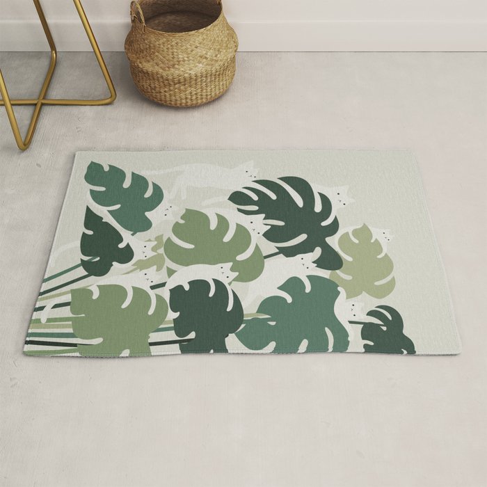 Cat and Plant 47 Rug Gallery Image 1