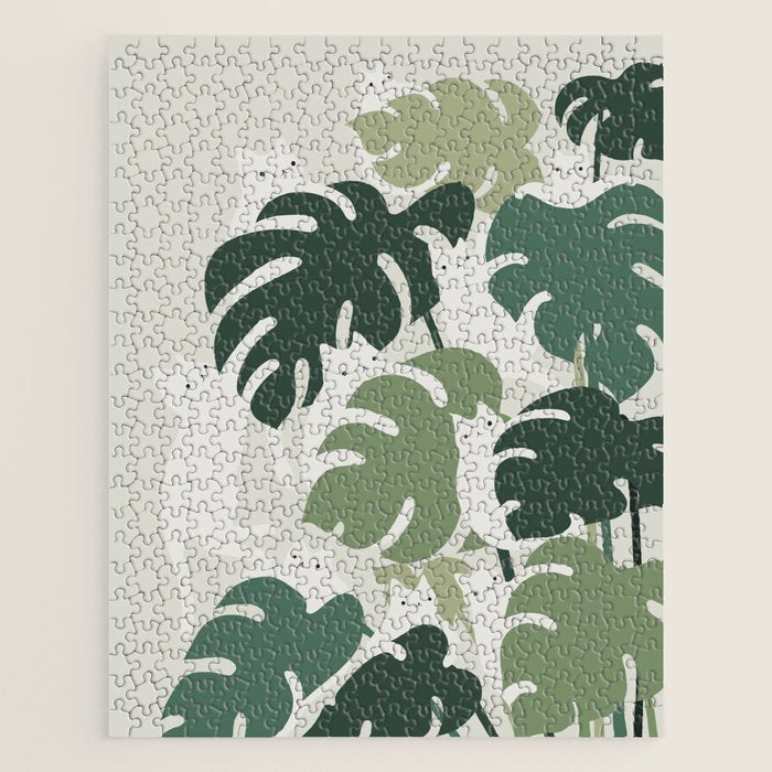 Cat and Plant 47 Jigsaw Puzzle