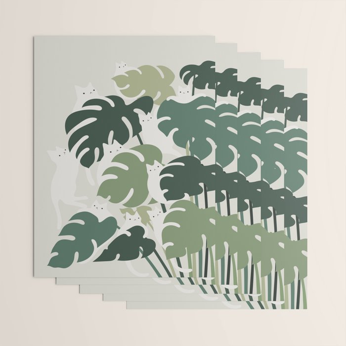 Cat and Plant 47 Wrapping Paper Gallery Image 3