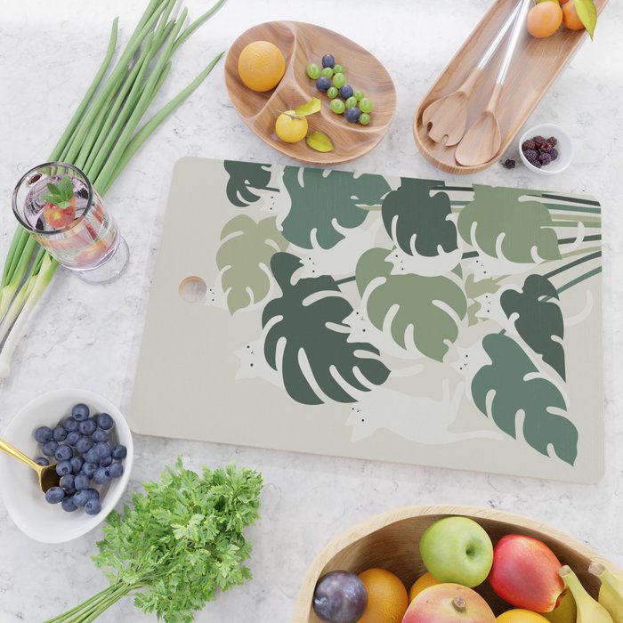 Cat and Plant 47 Cutting Board Gallery Image 2