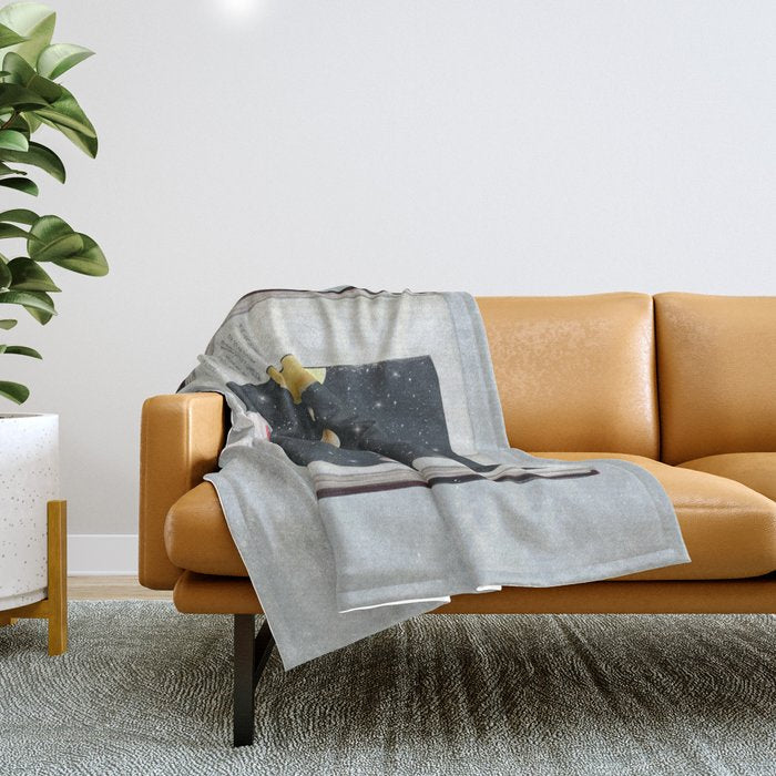 the big book of stars Throw Blanket Gallery Image 1