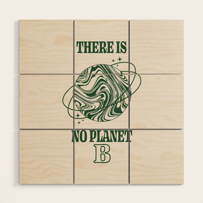There is no Planet B Wood Wall Art Gallery Image 1