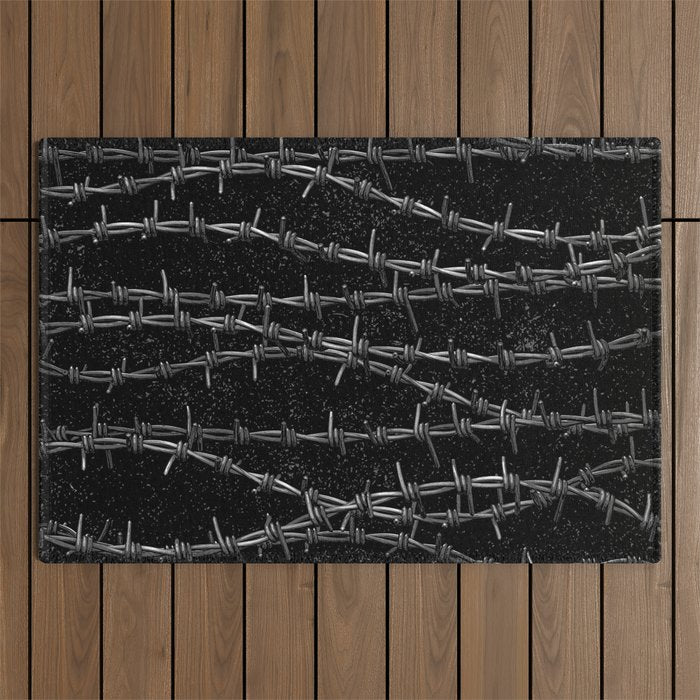 Bouquets of Barbed Wire Outdoor Rug Gallery Image 1