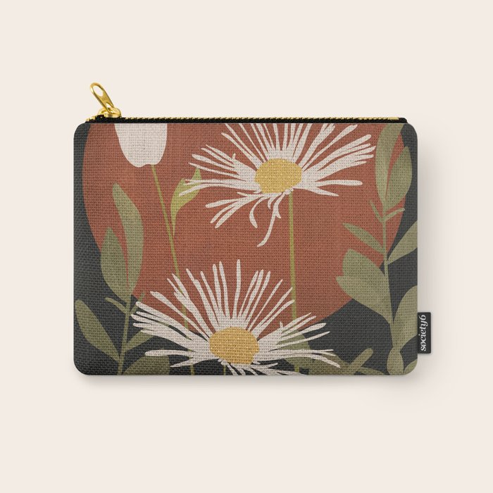 Abstract Florals 4 Carry All Pouch Gallery Image 1
