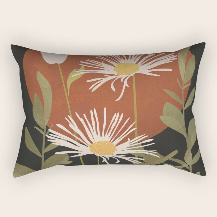 Abstract Florals 4 Rectangular Pillow Gallery Image 1