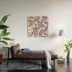 Happy Sloth - Tropical Indigo Leaves Wood Wall Art Gallery Image 2