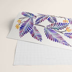 Happy Sloth - Tropical Indigo Leaves Wrapping Paper Gallery Image 2