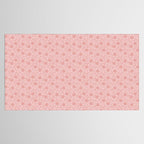 Spring Garden Flower Lineart - Pink Tablecloth Gallery Image 2