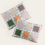Colorful Geometric Block Grid Pillow Sham Gallery Image 3