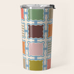 Colorful Geometric Block Grid Travel Mug Gallery Image 2