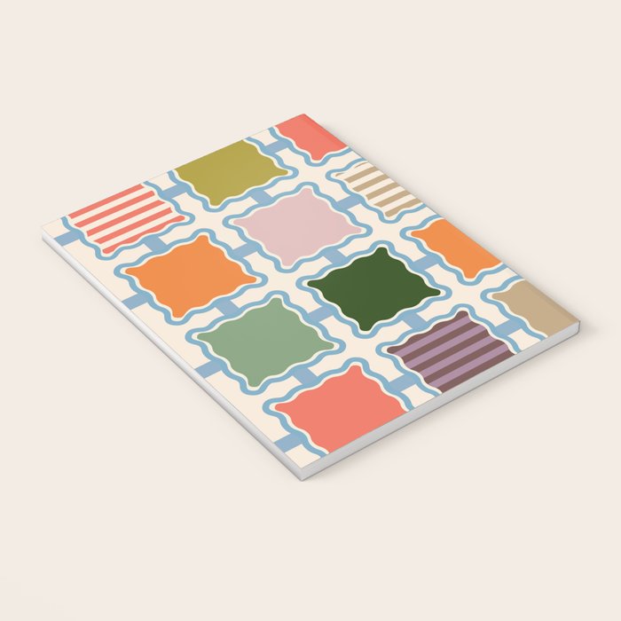 Colorful Geometric Block Grid Notebook Gallery Image 3