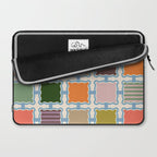 Colorful Geometric Block Grid Laptop Sleeve Gallery Image 2