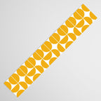 Mid Century Modern Yellow Square Table Runner Gallery Image 3