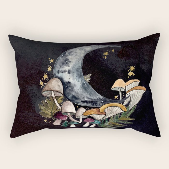 Mushroom Moon Rectangular Pillow Gallery Image 2