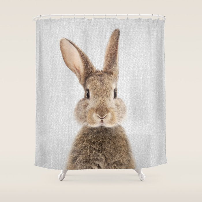 Rabbit - Colorful Shower Curtain Gallery Image 1