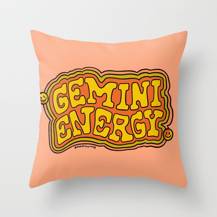Gemini Energy Throw Pillow Gallery Image 1