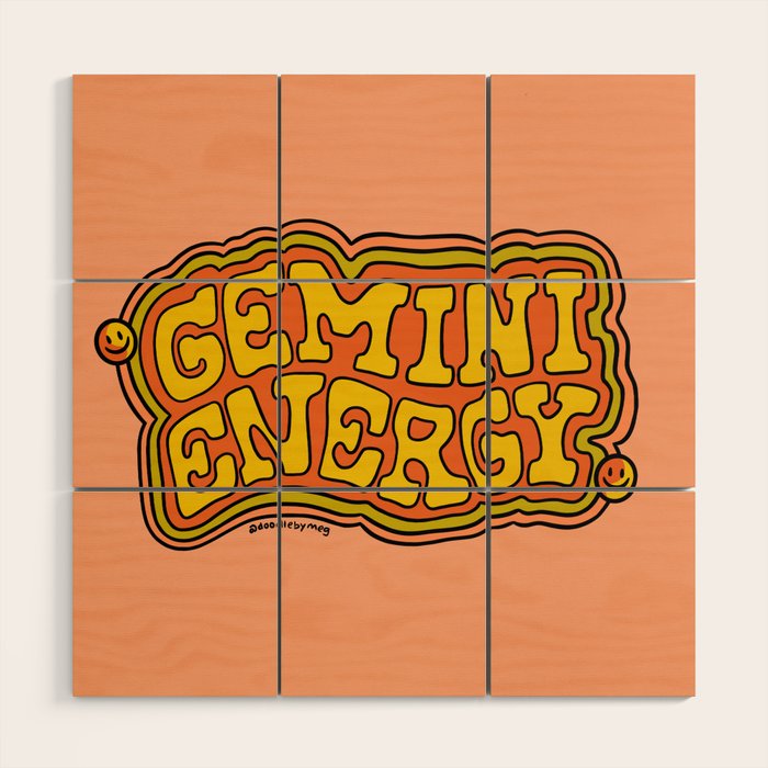 Gemini Energy Wood Wall Art Gallery Image 1