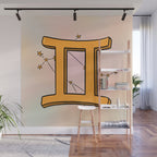 Gemini Symbol Wall Mural Gallery Image 1