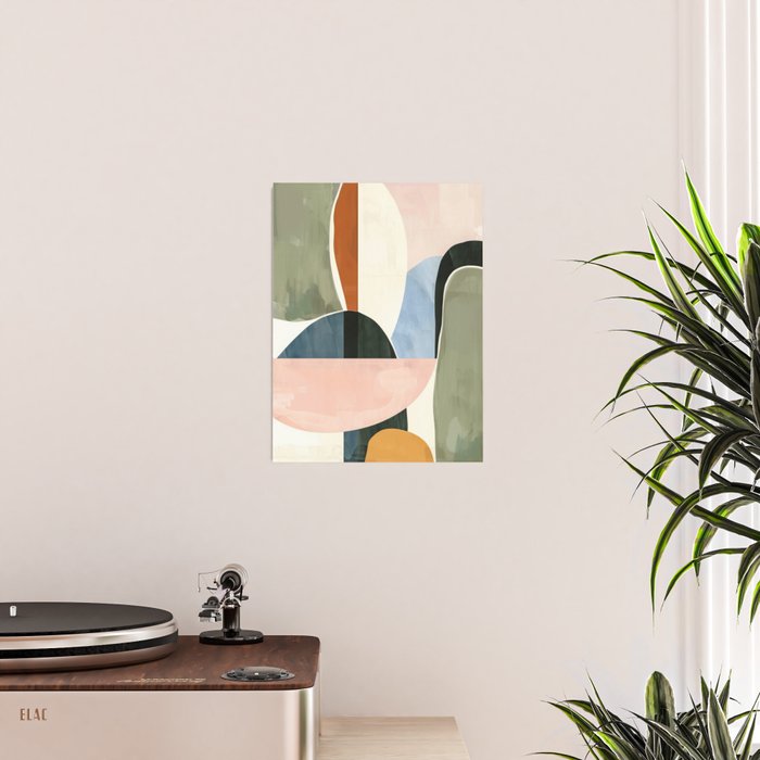 Soft Modern Abstract Shapes I Poster Gallery Image 2