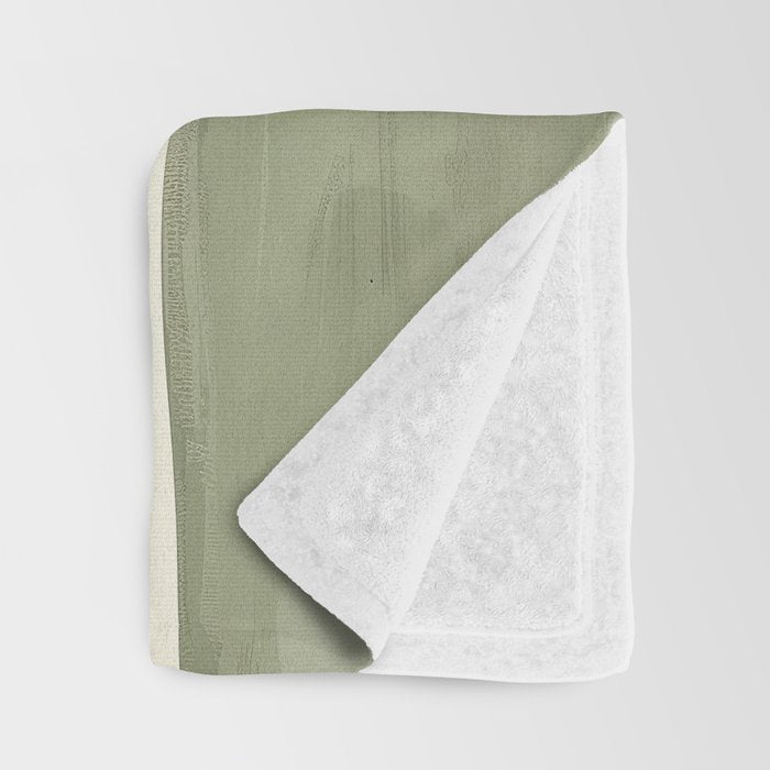 Soft Modern Abstract Shapes I Throw Blanket Gallery Image 3