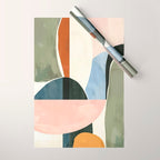Soft Modern Abstract Shapes I Wrapping Paper Gallery Image 1