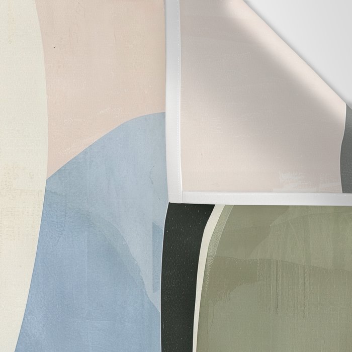 Soft Modern Abstract Shapes I Wall Tapestry Gallery Image 3