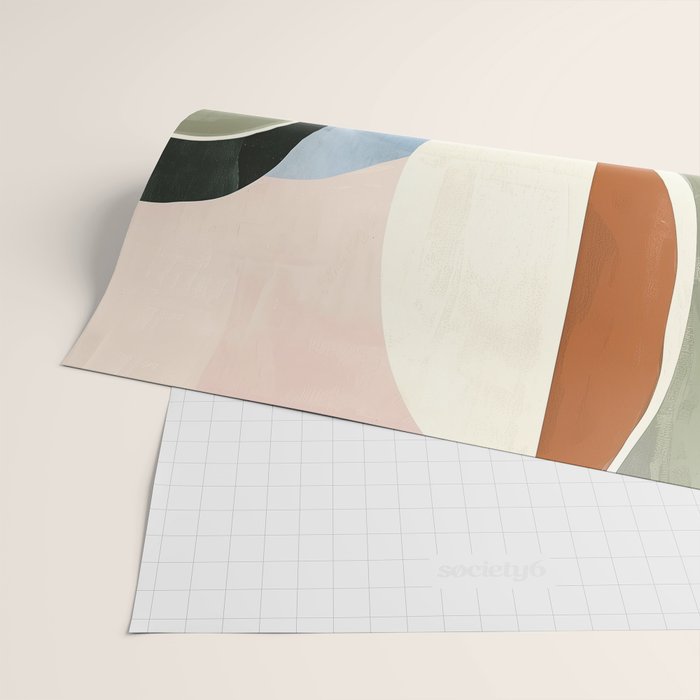 Soft Modern Abstract Shapes I Wrapping Paper Gallery Image 2