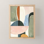 Soft Modern Abstract Shapes I Mini Art Print Gallery Image 1