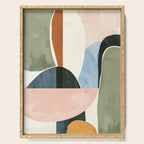 Soft Modern Abstract Shapes I Serving Tray Gallery Image 1