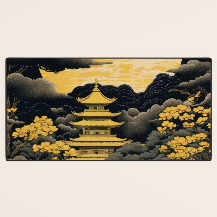 Golden Pagoda Desk Mat Gallery Image 3