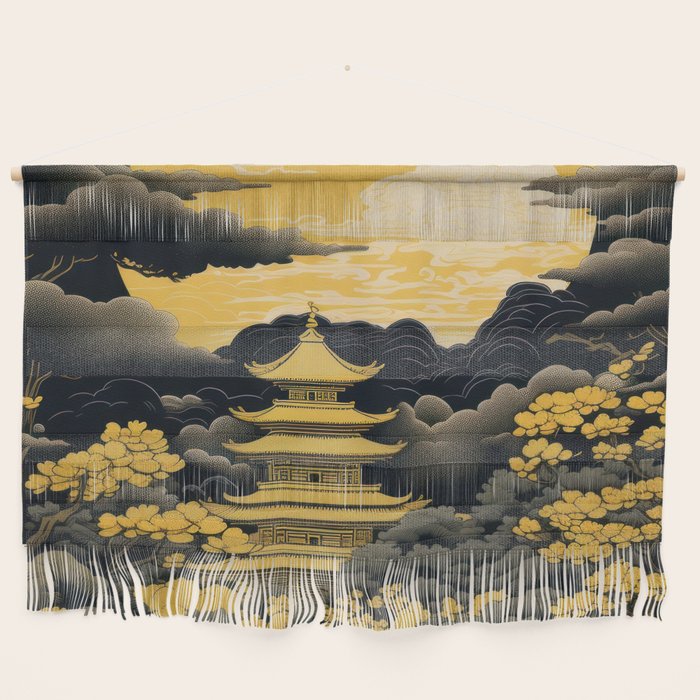 Golden Pagoda Wall Hanging Gallery Image 1