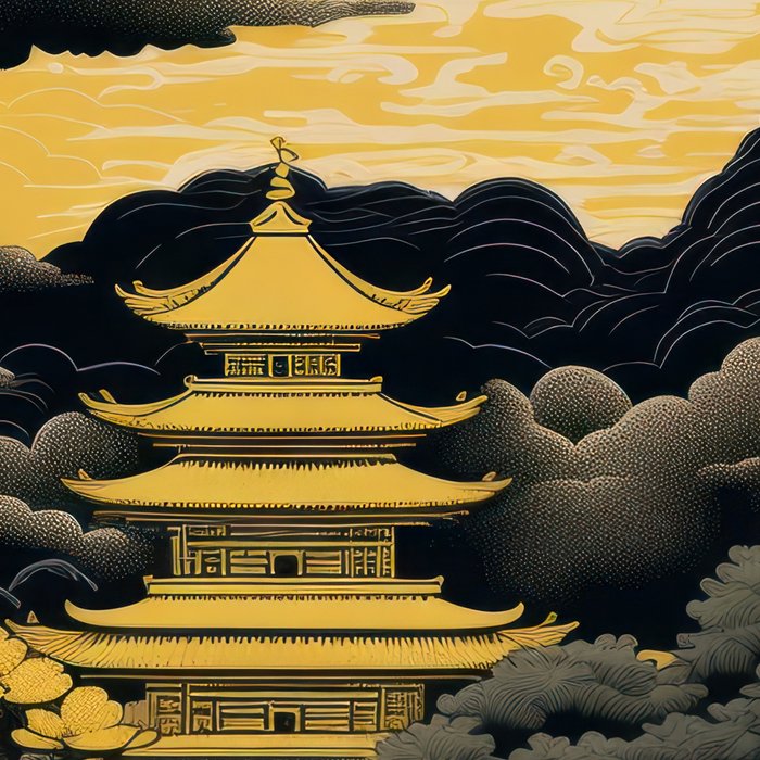 Golden Pagoda Coffee Mug Gallery Image 2