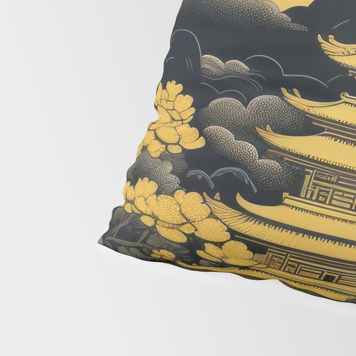 Golden Pagoda Pillow Sham Gallery Image 4