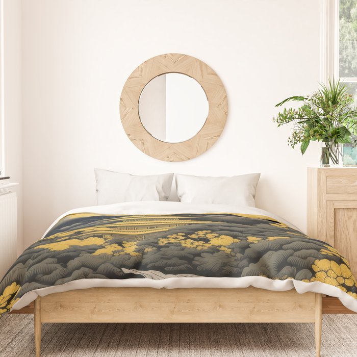 Golden Pagoda Duvet Cover Gallery Image 3