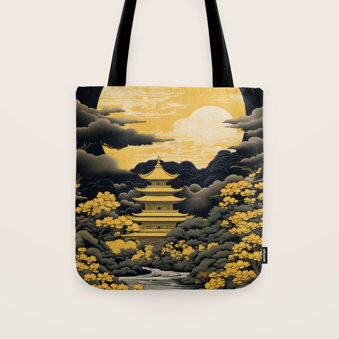 Golden Pagoda Tote Bag Gallery Image 1