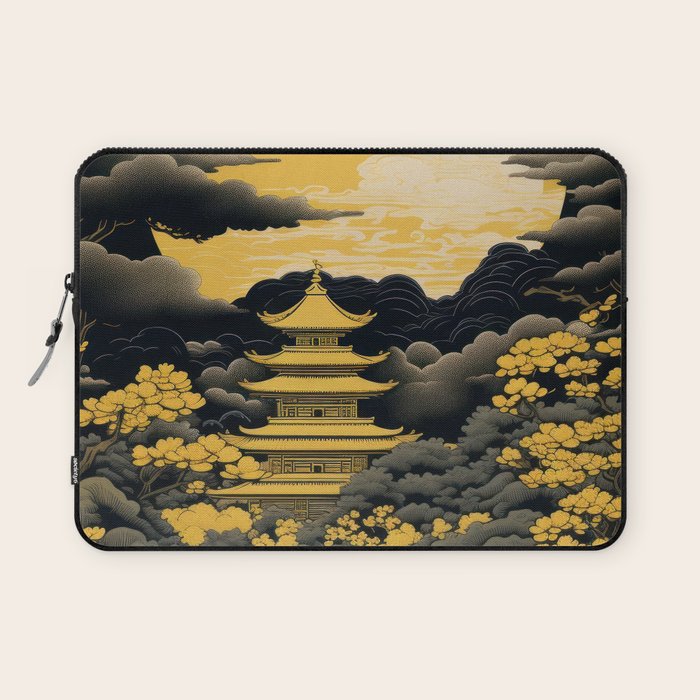 Golden Pagoda Laptop Sleeve Gallery Image 1