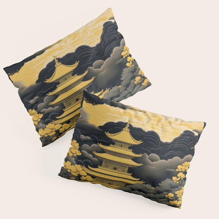 Golden Pagoda Pillow Sham Gallery Image 3