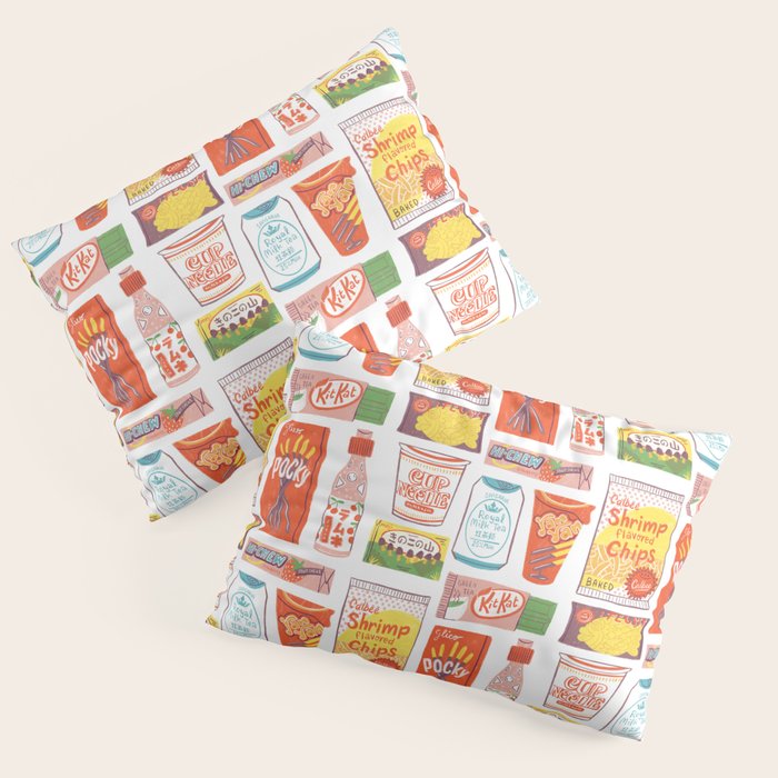 Asian Snacks Pillow Sham Gallery Image 1