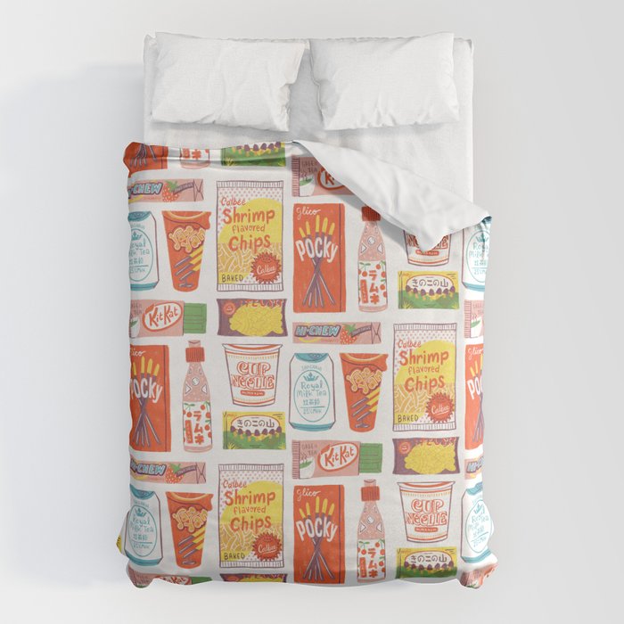 Asian Snacks Duvet Cover Gallery Image 1