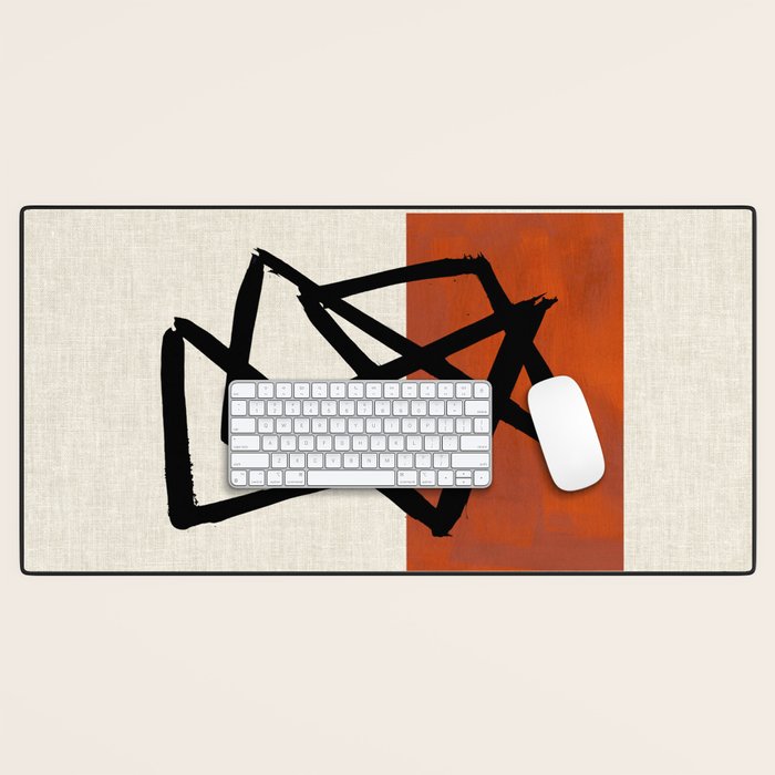Orange Shards Desk Mat Gallery Image 1