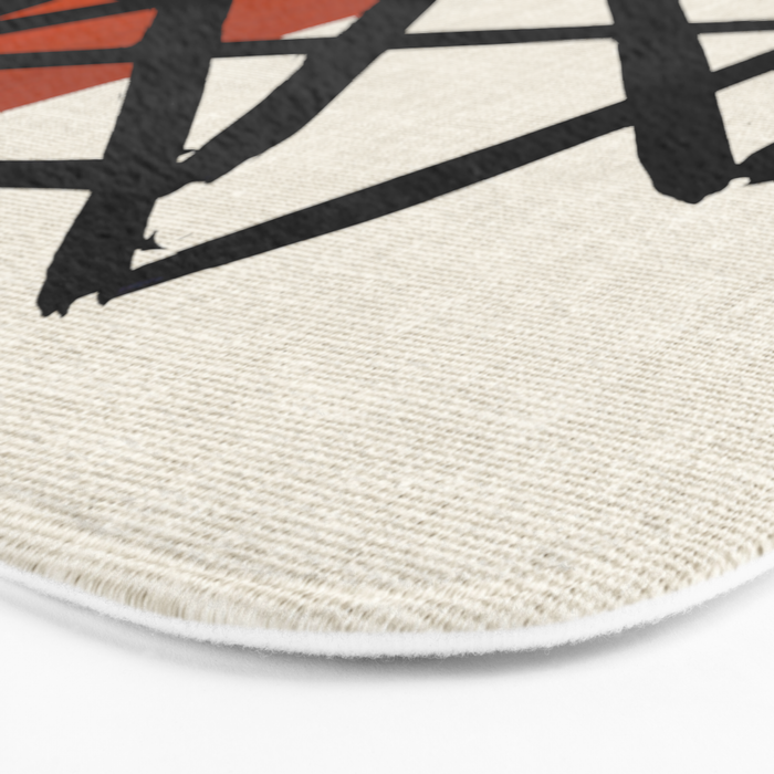 Orange Shards Bath Mat Gallery Image 3