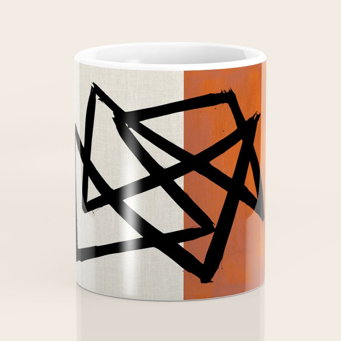 Orange Shards Coffee Mug Gallery Image 4