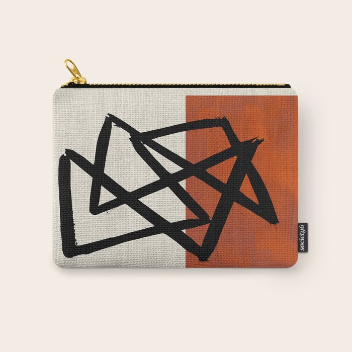 Orange Shards Carry All Pouch Gallery Image 1