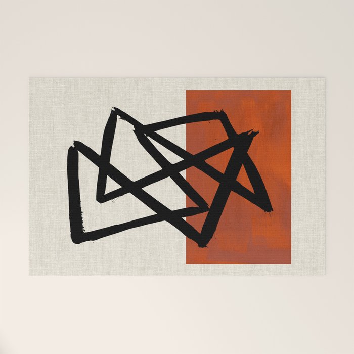 Orange Shards Welcome Mat Gallery Image 1